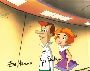 Jane and George Jetson smile