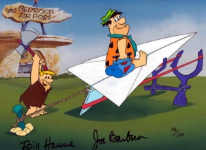 Flintstones Paper Airplane