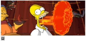 Flaming Homer