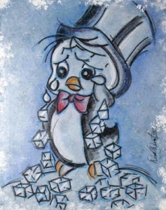 Hoboken Penguin - canvas