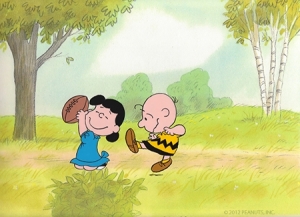 Charlie Brown and Lucy Football