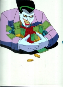 Joker grabs money