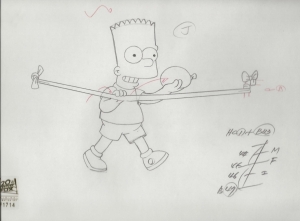 Bart Simpson with water balloon