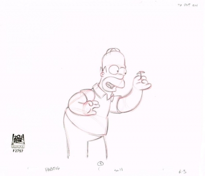 Homer Simpson with toothpick