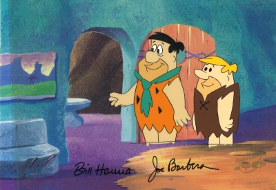 Fred Flintstone and Barney Rubble doorway