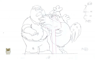 Peter Griffin fights the Chicken