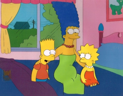 Marge with Lisa and Bart (sit)
