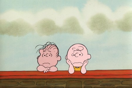 Charlie Brown and Linus wall