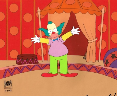 Krusty the Clown sings - cel