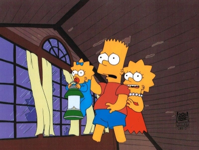 Bart Simpson, Lisa and Maggie