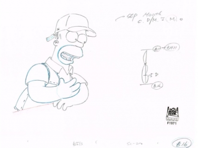 Homer Simpson with Ball Cap