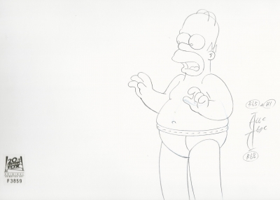 Homer Simpson in undies