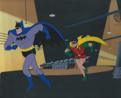 Batman and Robin on original background