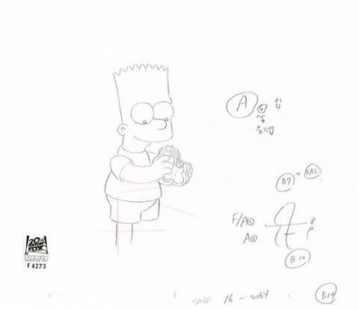 Bart Simpson eating sandwich SABF16
