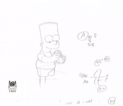 Bart Simpson eating sandwich SABF16