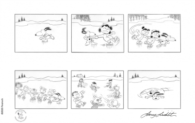 Peanuts - Crack the Whip, Snoopy! Storyboard