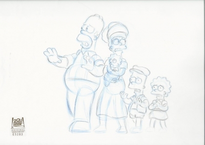 The Simpsons family walk HABF02