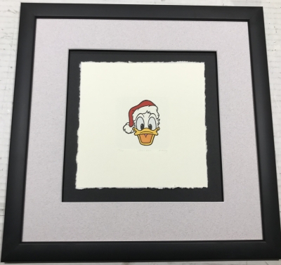 Disney Donald Duck Christmas etching