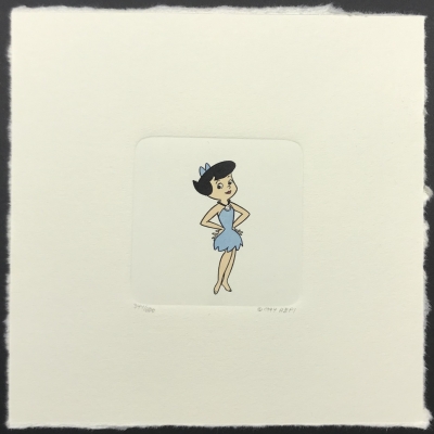 Hanna-Barbera Betty Etching