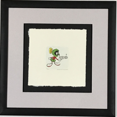 Marvin the Martian etching