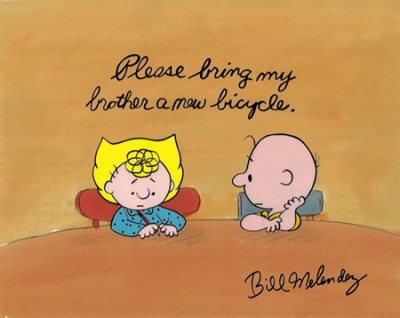 Charlie Brown and Sally letter