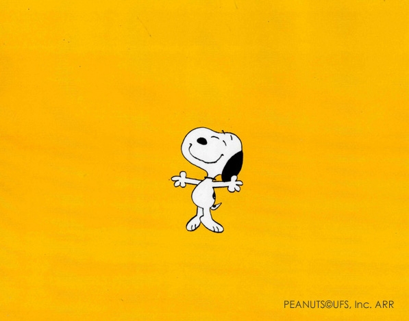 Snoopy happy