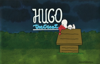 Snoopy on house hugo