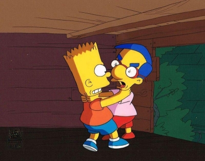 Bart Simpson and Milhouse battle 7F21