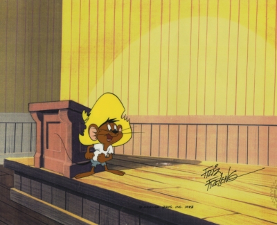 Warner Bros BUGS BUNNY SHOW Animation Drawing SPEEDY GONZALES in