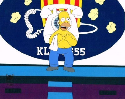 Homer Simpson on stage
