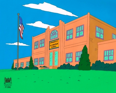 Simpsons Original Background Elementary School