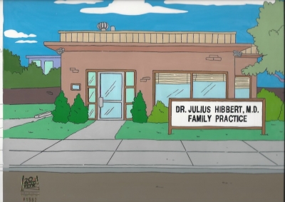 Simpsons Original Background Dr. Hibbert Office