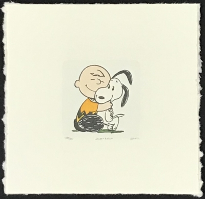 Charlie Brown and Snoopy Hug