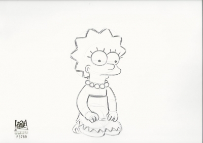 Lisa Simpson kneeling