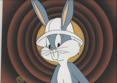 Bugs Bunny with helmet