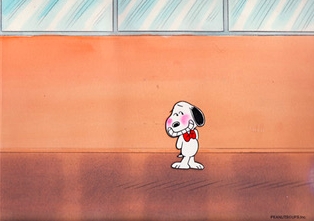 Snoopy blushing