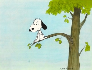 Snoopy tree branch