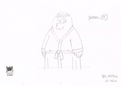 Peter Griffin in bathrobe