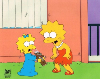 Lisa Simpson and Maggie Simpson