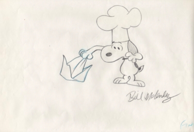 Snoopy chef peek