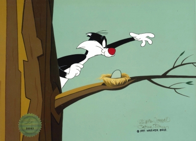 Chuck Jones Original Animation Cel & Original Art Gillette Ad Sharpie the Parrot