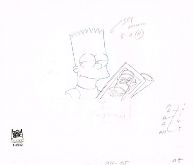 Bart Simpson with Duff comic A5