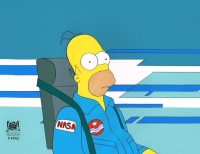Homer sit original cel Deep Space Homer episode