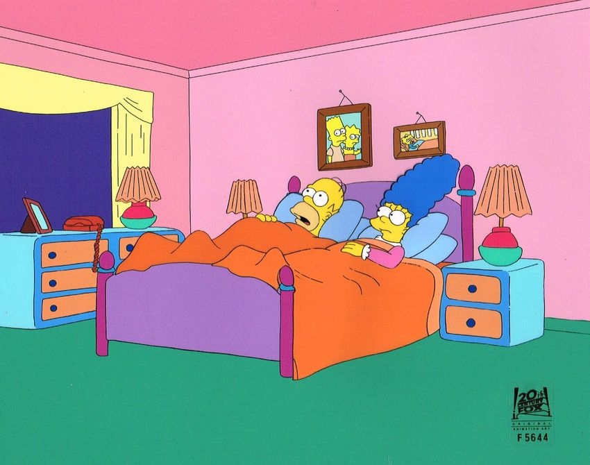 Homer And Marge In Bed F5644 