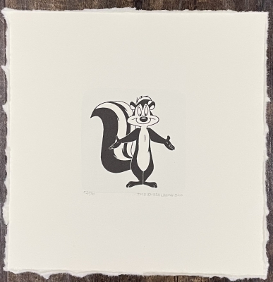 Pepe le Pew hug