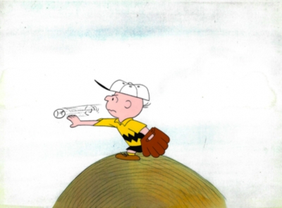 Charlie Brown baseball throw