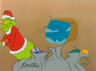 The Grinch with sacks